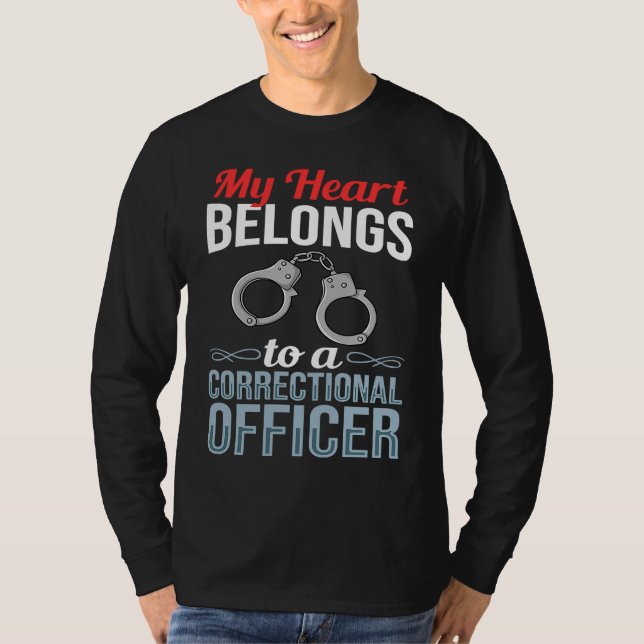 Correctional Officer Wife Facility Flag Training T-Shirt (Vorderseite)