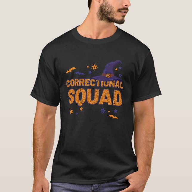 Correctional Squad Witch Halloween Nurse Matching T-Shirt (Vorderseite)