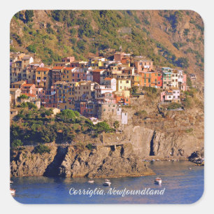 Corriglia, Neufundland Quadratischer Aufkleber
