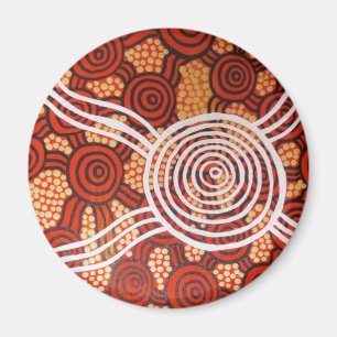 Corroboree II Aborigine Art Magnet