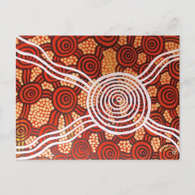Corroboree II Aborigine Art Postkarte (Vorderseite)