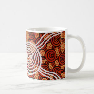 Corroboree II Aborigine Art Tasse