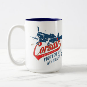 CORSAIR FIGHTER FLUGZEUG TASSE