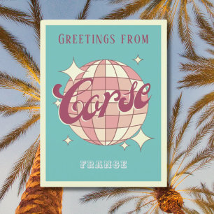Corse France Reise Retro Vintage Postkarte