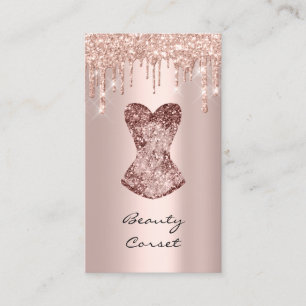 Corset Brautparty Hochzeit Illusionistische Rose Visitenkarte
