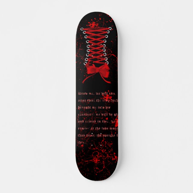 Corset Goth / Punk Skateboard (Vorne)