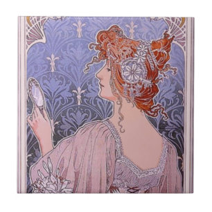 Corseted Woman Keramik Tile Fliese