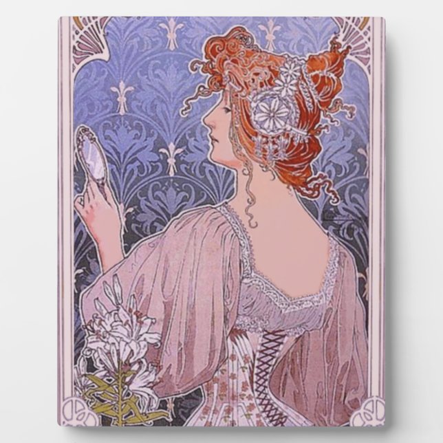 Corseted Woman Plaque Fotoplatte (Vorderseite)