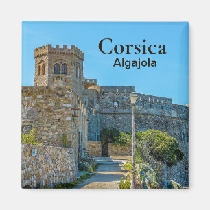 Corsica Algajola Burg Frankreich Souvenir Magnet