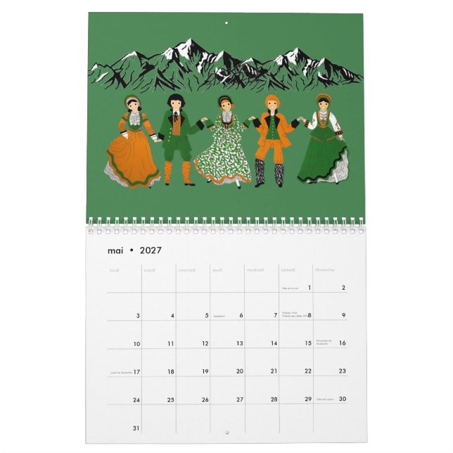 CORSICA, Frankreich Kalender (Mai 2027)