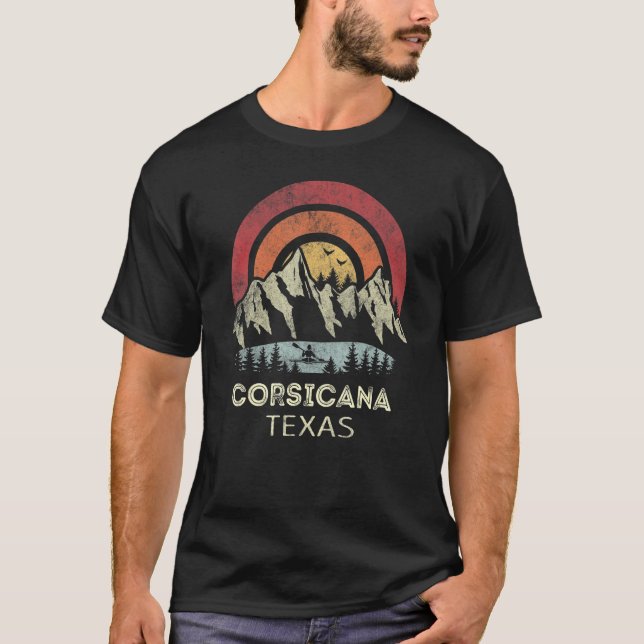 Corsicana Texas Mountain Sunset Sunrise Kayaking T-Shirt (Vorderseite)