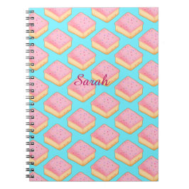 Cortadillo Mexican Pink Pan Dulce Cake Notizblock