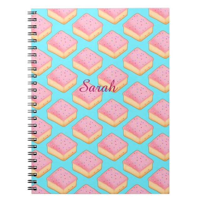 Cortadillo Mexican Pink Pan Dulce Cake Notizblock (Vorderseite)