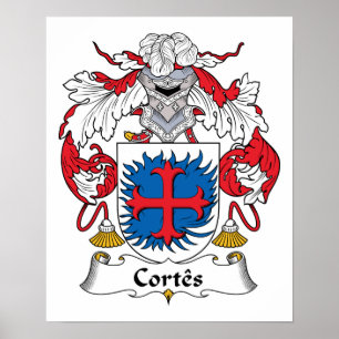 Cortes Familienwappen Poster