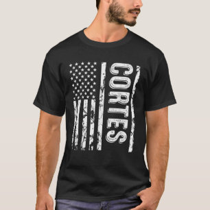Cortes Nachname Name Funny Surname Team Cortes Fam T-Shirt