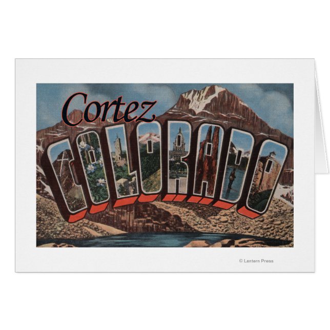 Cortez, Colorado - Große Buchstabenszenen (Vorderseite (Horizontal))