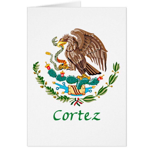 Cortez mexikanisches nationales Siegel (Vorne)