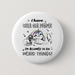 Cortical Visuell Impairness Awareness Month Ribbon Button