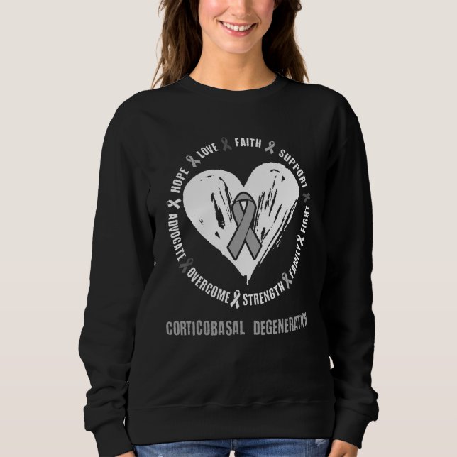 Corticobasale Degeneration Awareness Brain Disease Sweatshirt (Vorderseite)
