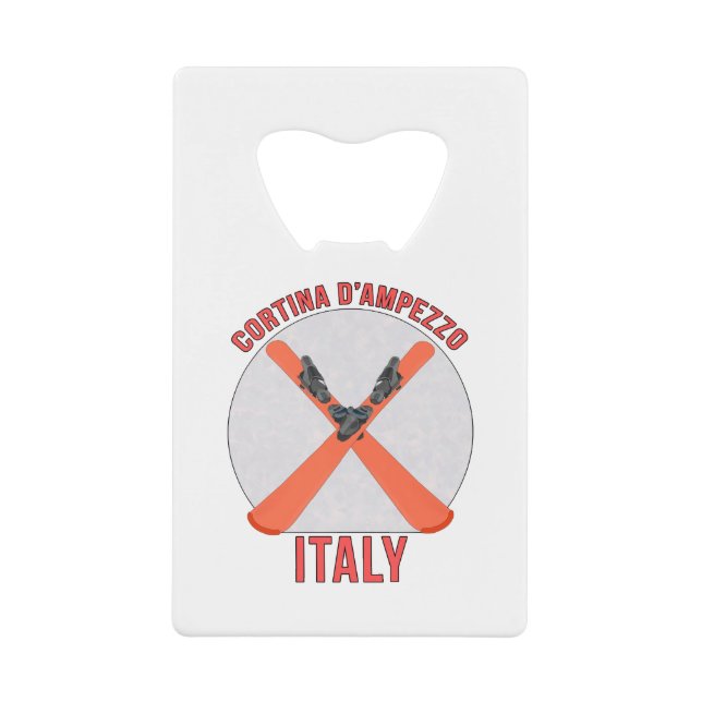 Cortina d’Ampezzo, Italien Geldbeutel Flaschenöffner (Vorderseite)