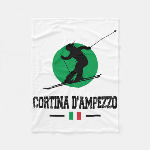 Cortina D'ampezzo Italien Ski Resort Alps Italien Fleecedecke