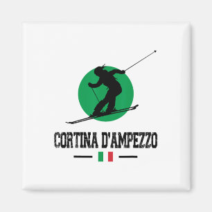 Cortina D'ampezzo Italien Ski Resort Alps Italien Magnet