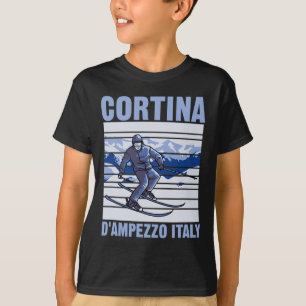 Cortina D'ampezzo Italien Skifahren T-Shirt