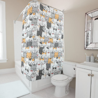 Cortina de Baño HELLO AND LOVELY CATS Duschvorhang