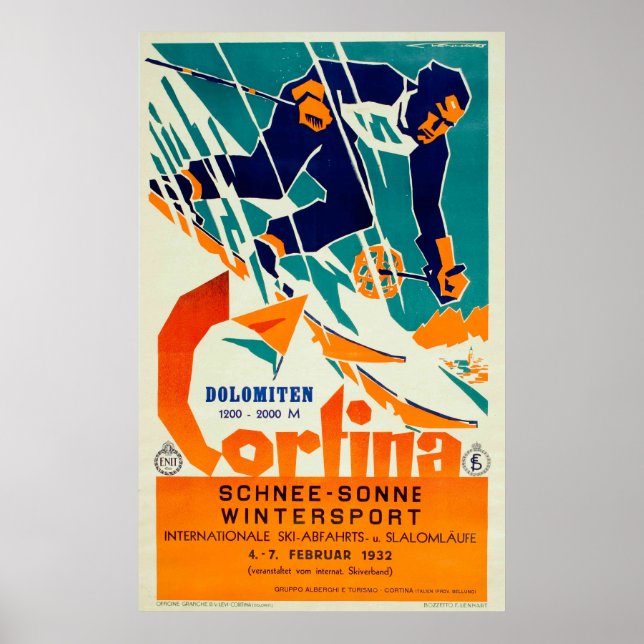 Cortina, Dolomiti Poster (Vorne)
