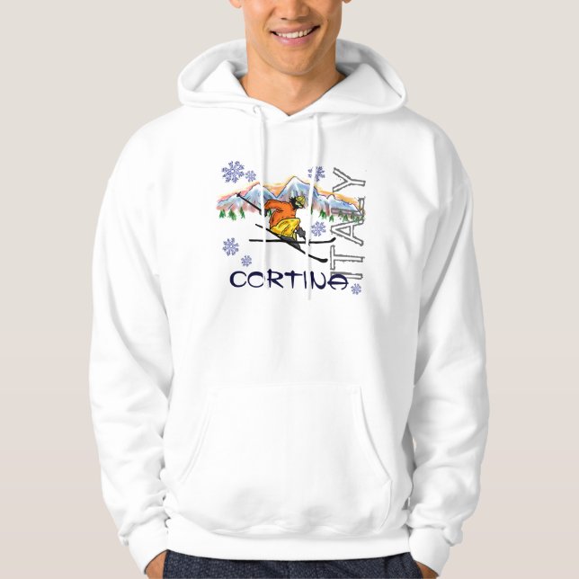 Cortina Italien Typ Skitodie Hoodie (Vorderseite)