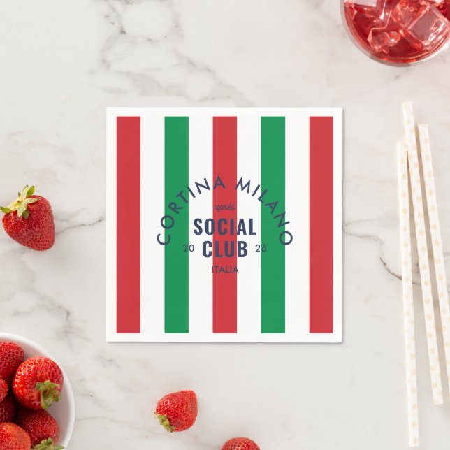 Cortina Milano Apres Social Club Italia Napkins Serviette (Beispiel)