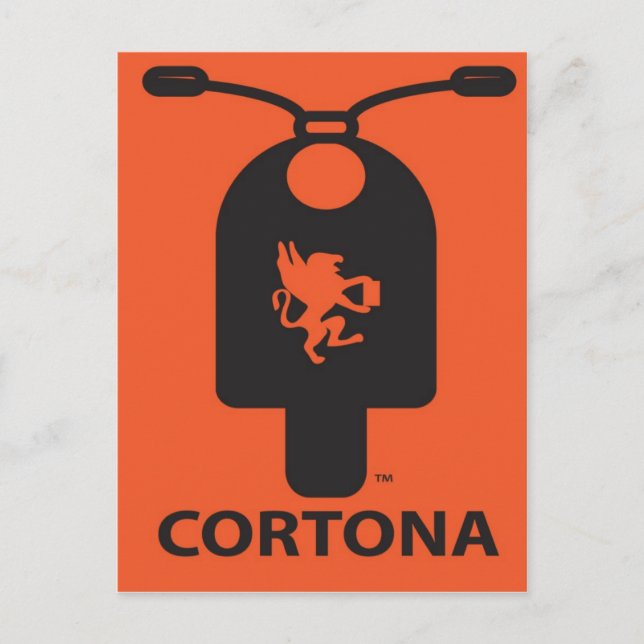 Cortona Scooter Postcard Postkarte (Vorderseite)