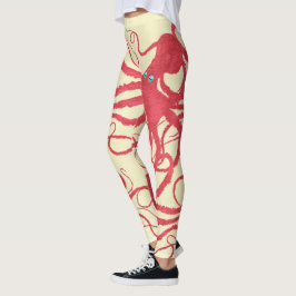 Cortopus auf Creme - Leggings