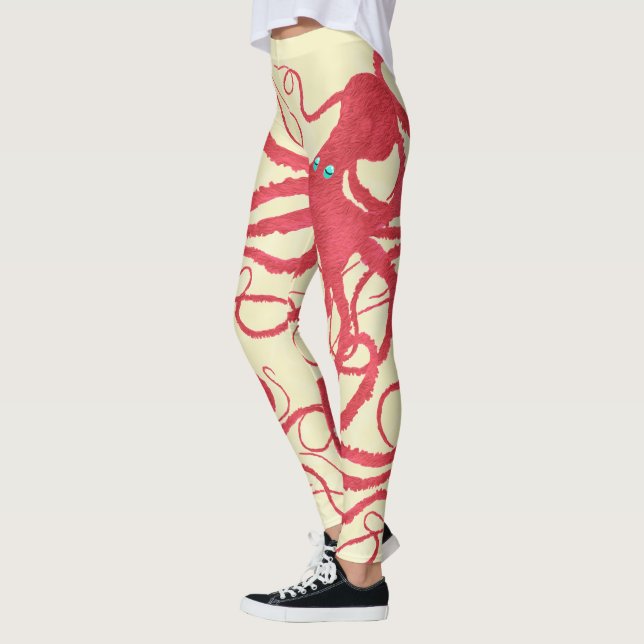 Cortopus auf Creme - Leggings (Links)