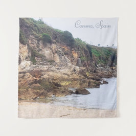 Coruna, Spanien | Meerblick mit Landschaftlichen K Wandteppich