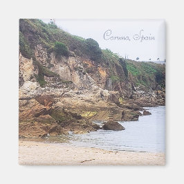 Coruna, Spanien | Sandy Bay Ocean Inlet Magnet