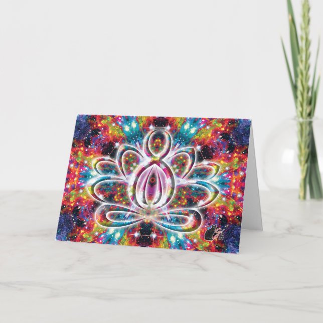 Coruscation Zen Lotus Karte (Vorderseite)