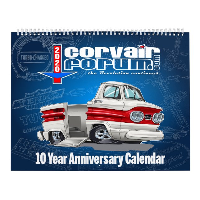 Corvair Forum 10 Jahre Jubiläumskalender Kalender (Titelbild)