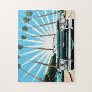 Corvair Pop Art Palm Tree Puzzle
