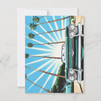 Corvair Pop Art Palme Postkarte