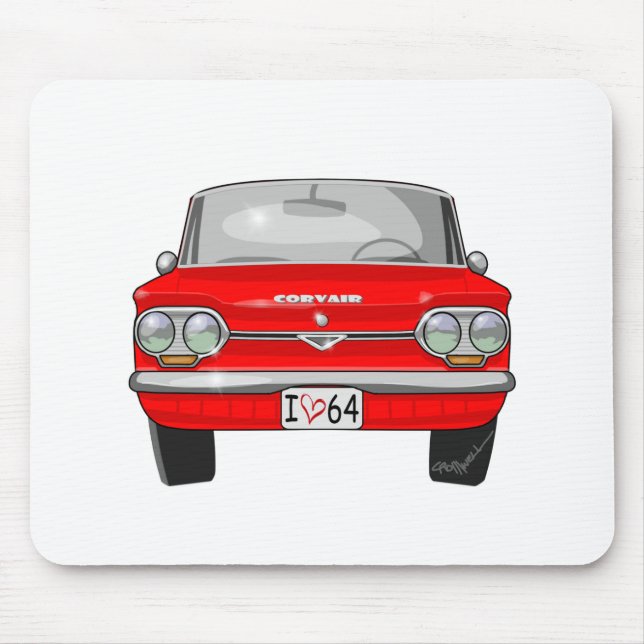 Corvair Vorderansicht 1964 Mousepad (Vorne)