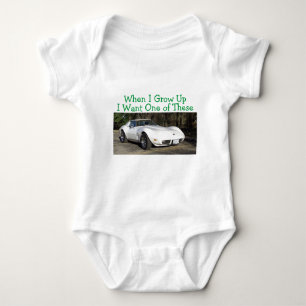 Corvette 1975, als ich Baby T - Shirt aufwuchs