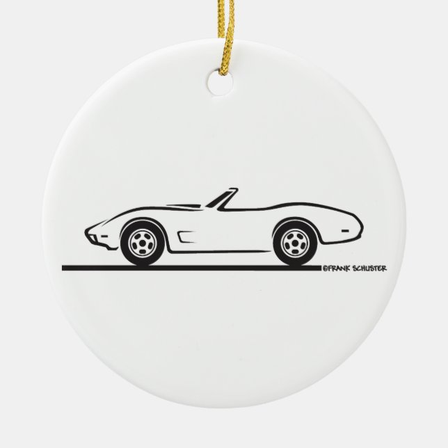 Corvette Convertible 1974 - 1977 Keramikornament (Vorne)