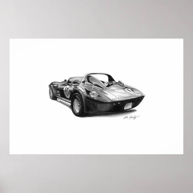 Corvette Grand Sport Poster (Vorne)
