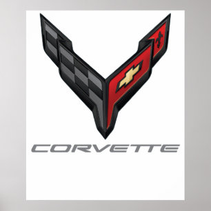 Corvette-Logo 3 Poster