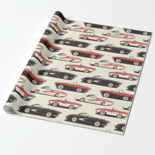 Corvette Wrapping Paper Geschenkpapier