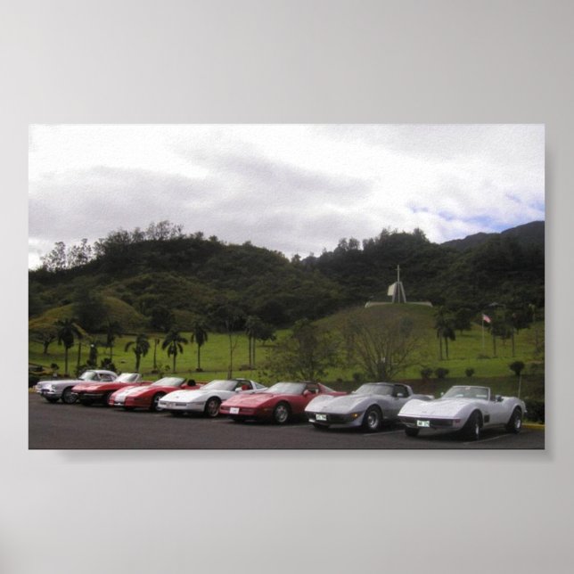 Corvettes von Hawaii Poster (Vorne)