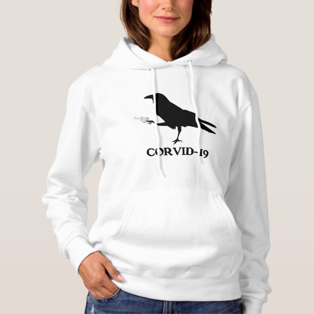 CORVID-19 Women's Basic Hooded Sweatshirt (Vorderseite)