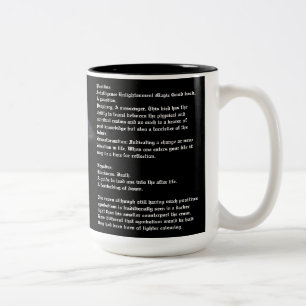 Corvidae-Symbolik-Kaffeetasse Zweifarbige Tasse