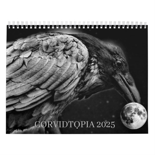Corvidtopia Raven 2025 Wandkalender (Titelbild)
